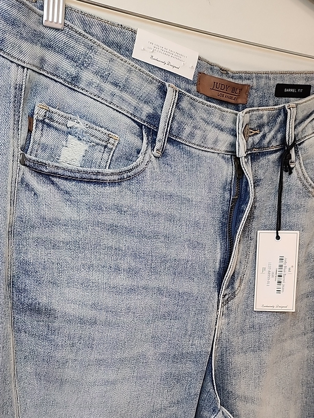 NWT Judy Blue Barrel-leg High-Rise jeans Size 16 - Picture 8 of 16